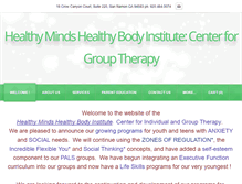 Tablet Screenshot of healthymindsinstitute.org